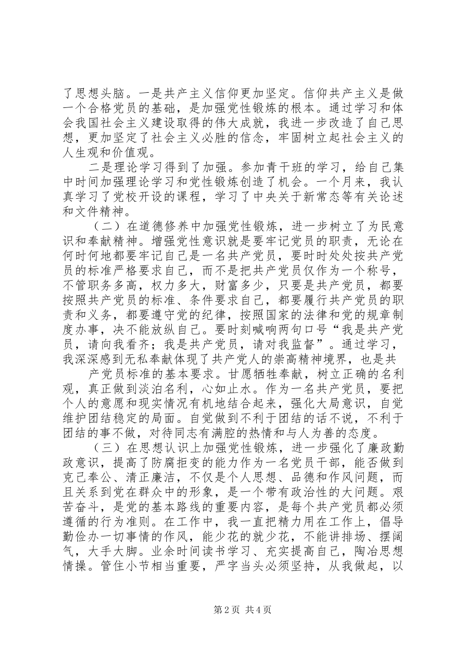 2024年党性锻炼小结_第2页