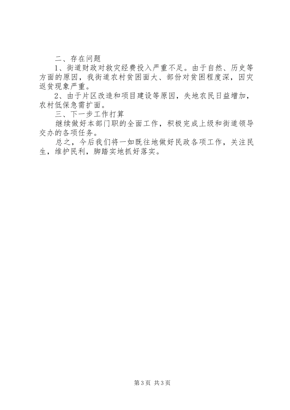 2024年街道民生工程开展报告_第3页
