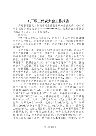 2024年厂职工代表大会工作报告