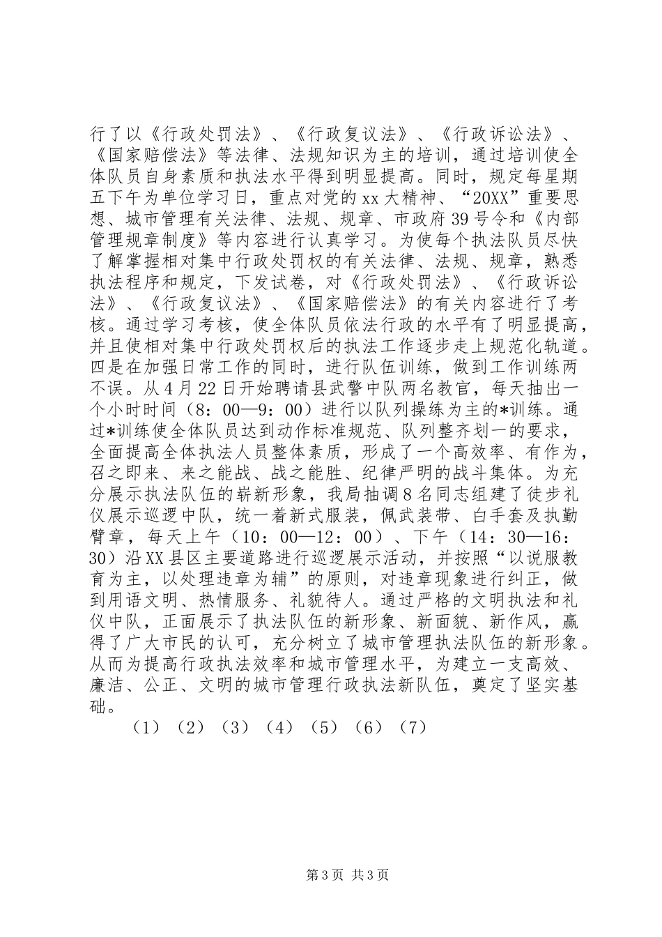 2024年城管底总结及工作计划_第3页
