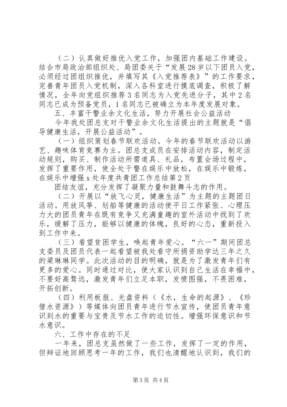 2024年处年度共青团工作总结_第3页