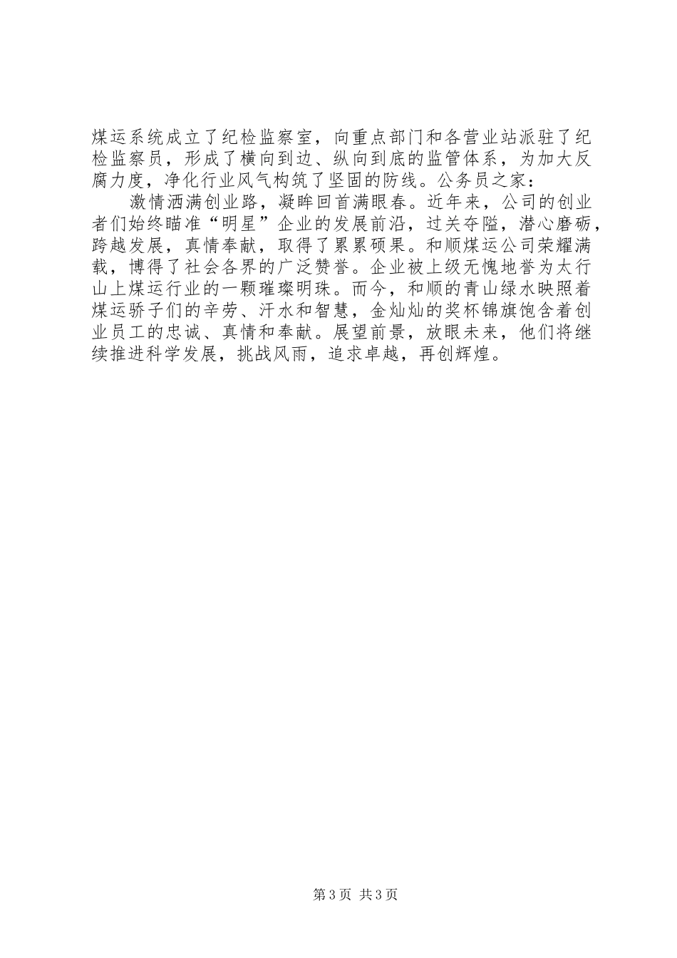 2024年煤炭公司科学管理经验材料_第3页