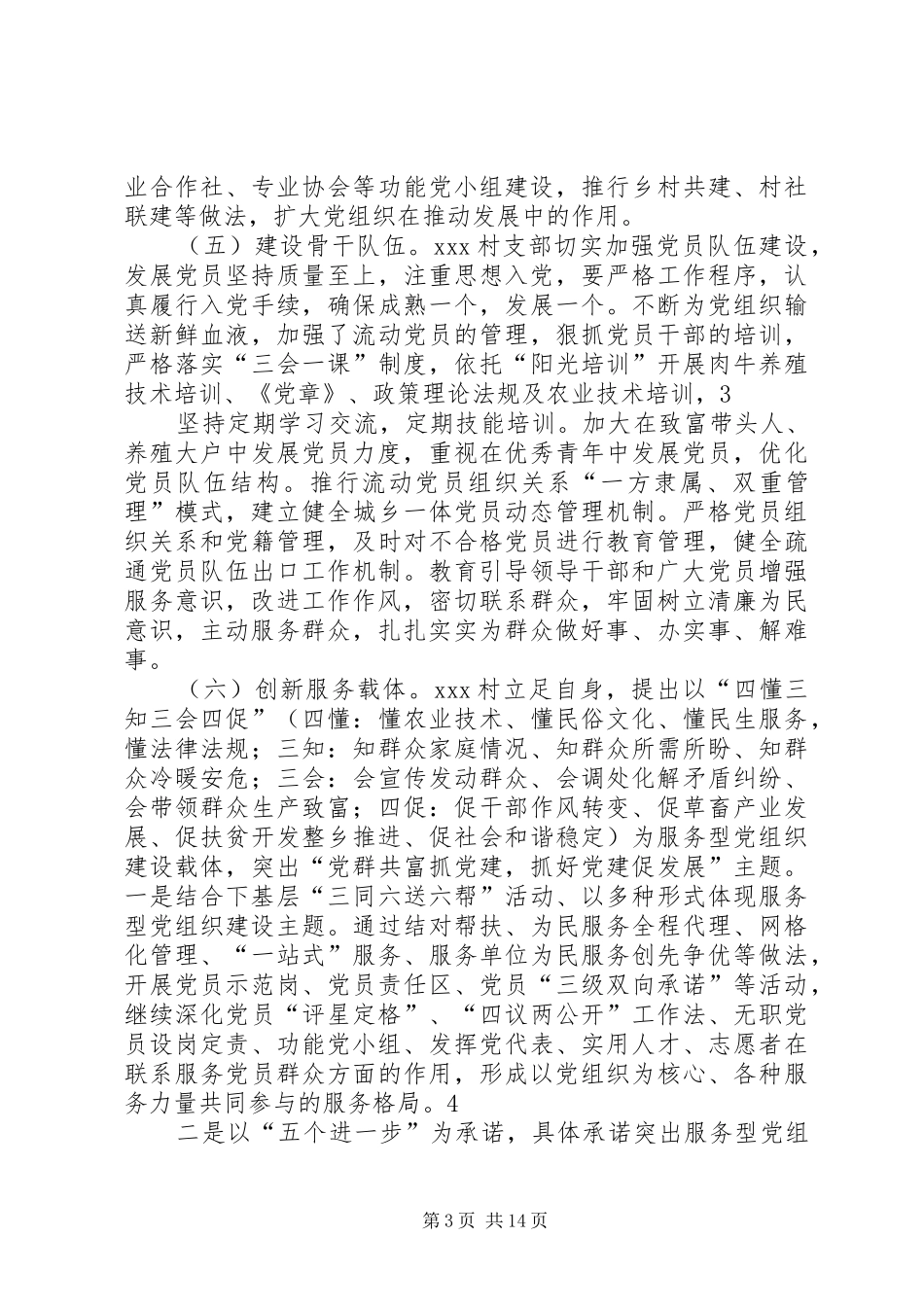 2024年村基层服务型党组织建设工作_第3页