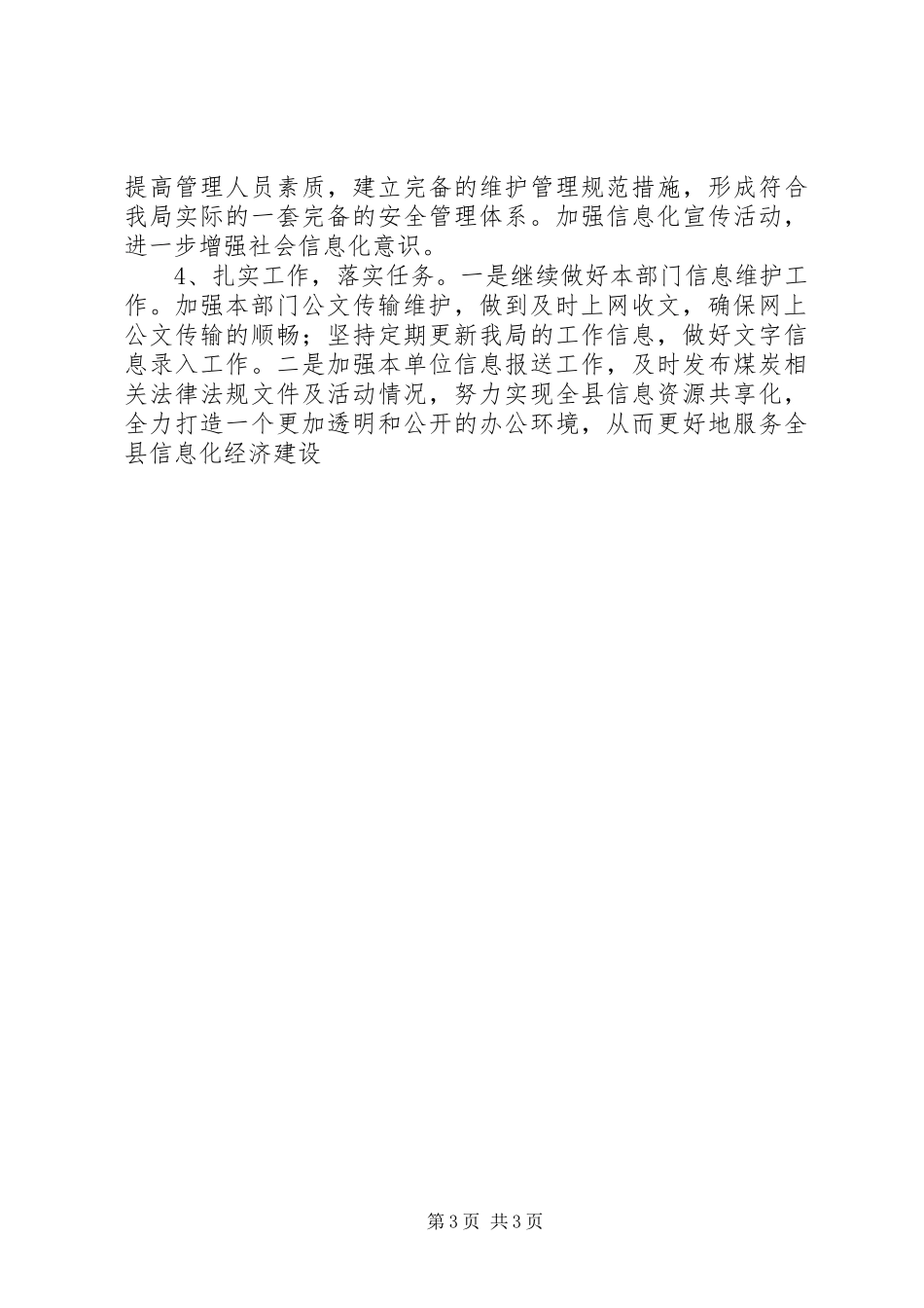 2024年煤炭局信息化年终工作总结_第3页