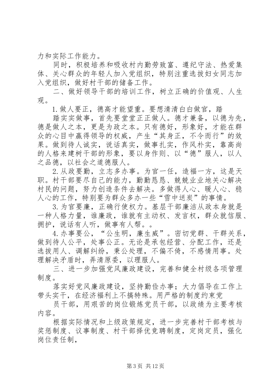 2024年村委会年终总结_第3页