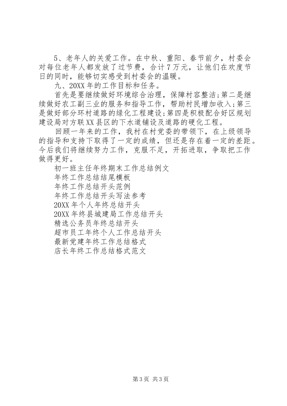 2024年村委终工作总结_第3页