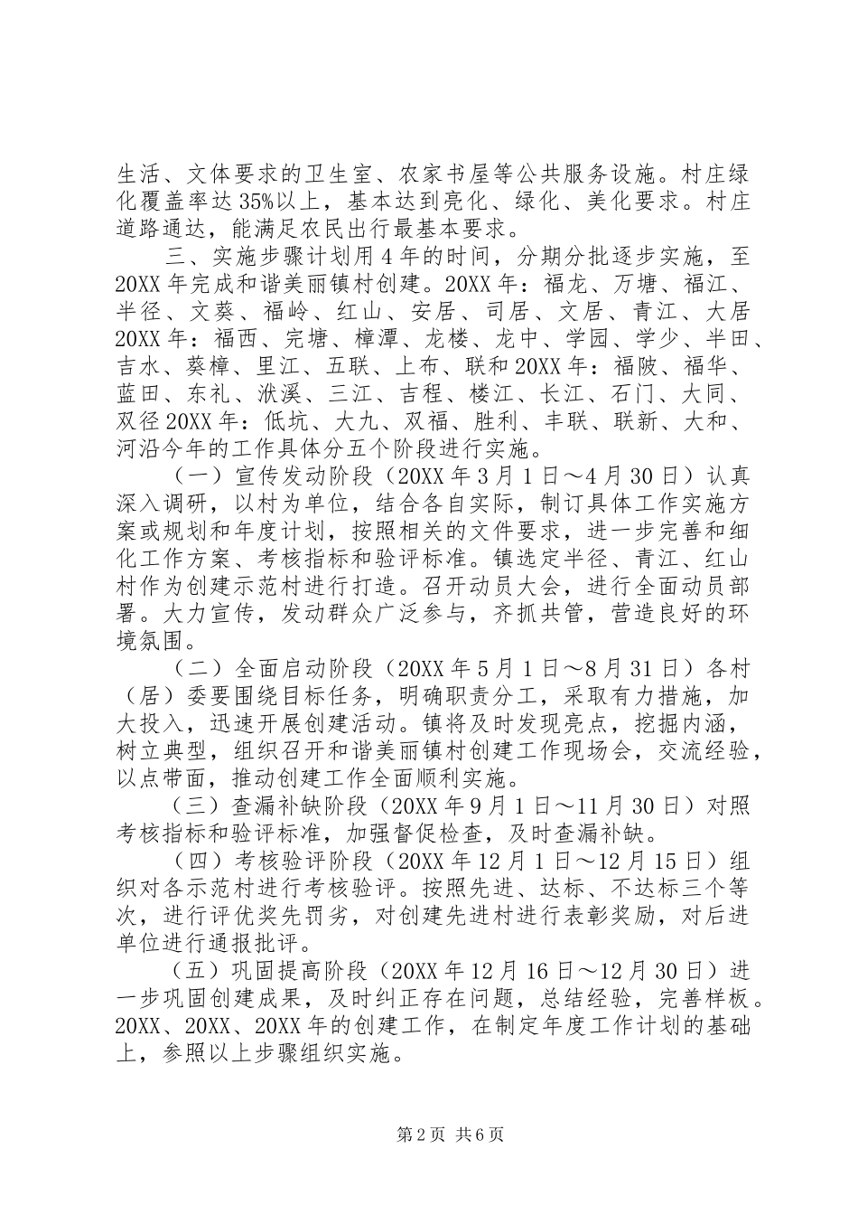2024年美丽镇村创建工作实施方案_第2页