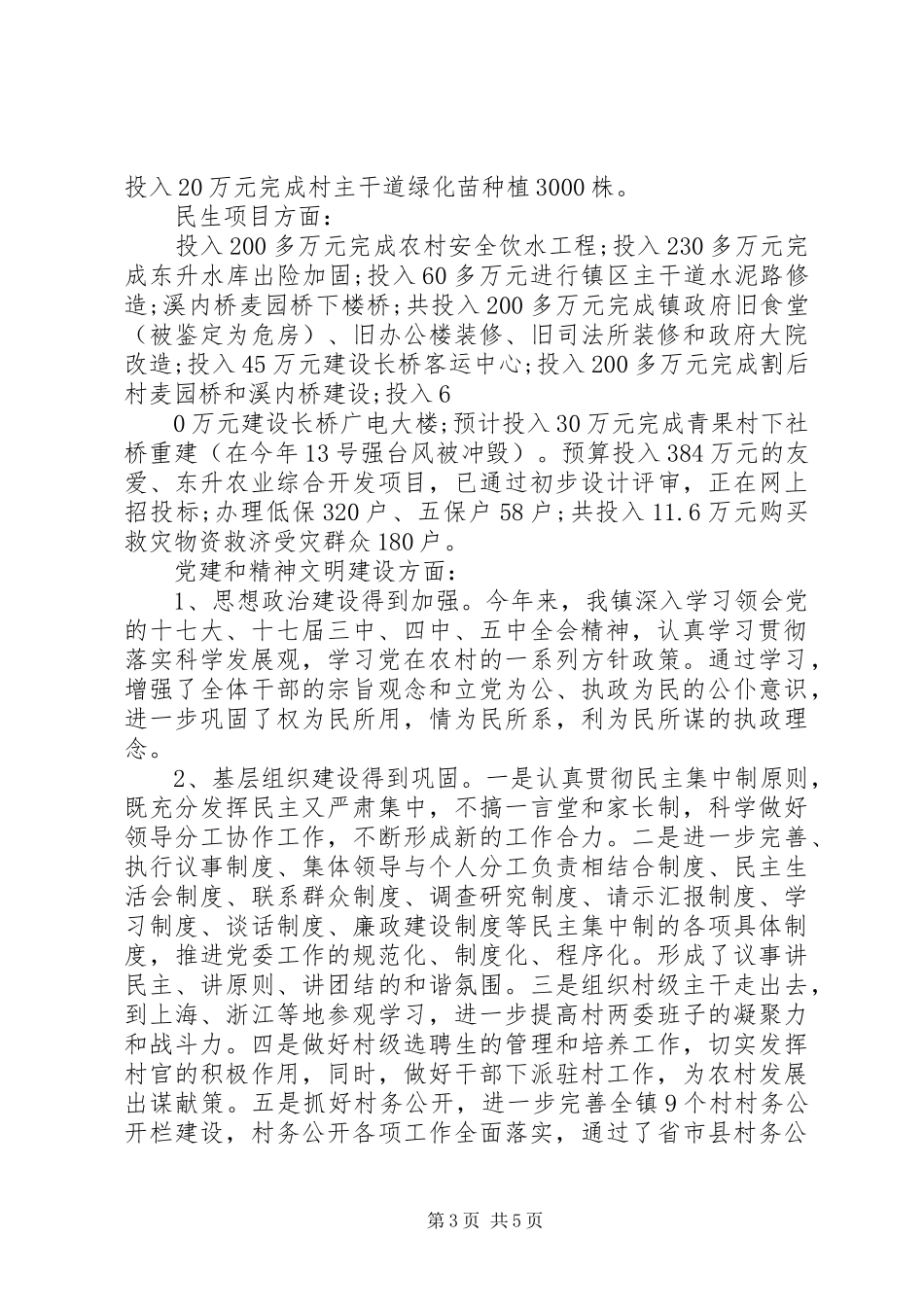 2024年村镇工作总结_第3页