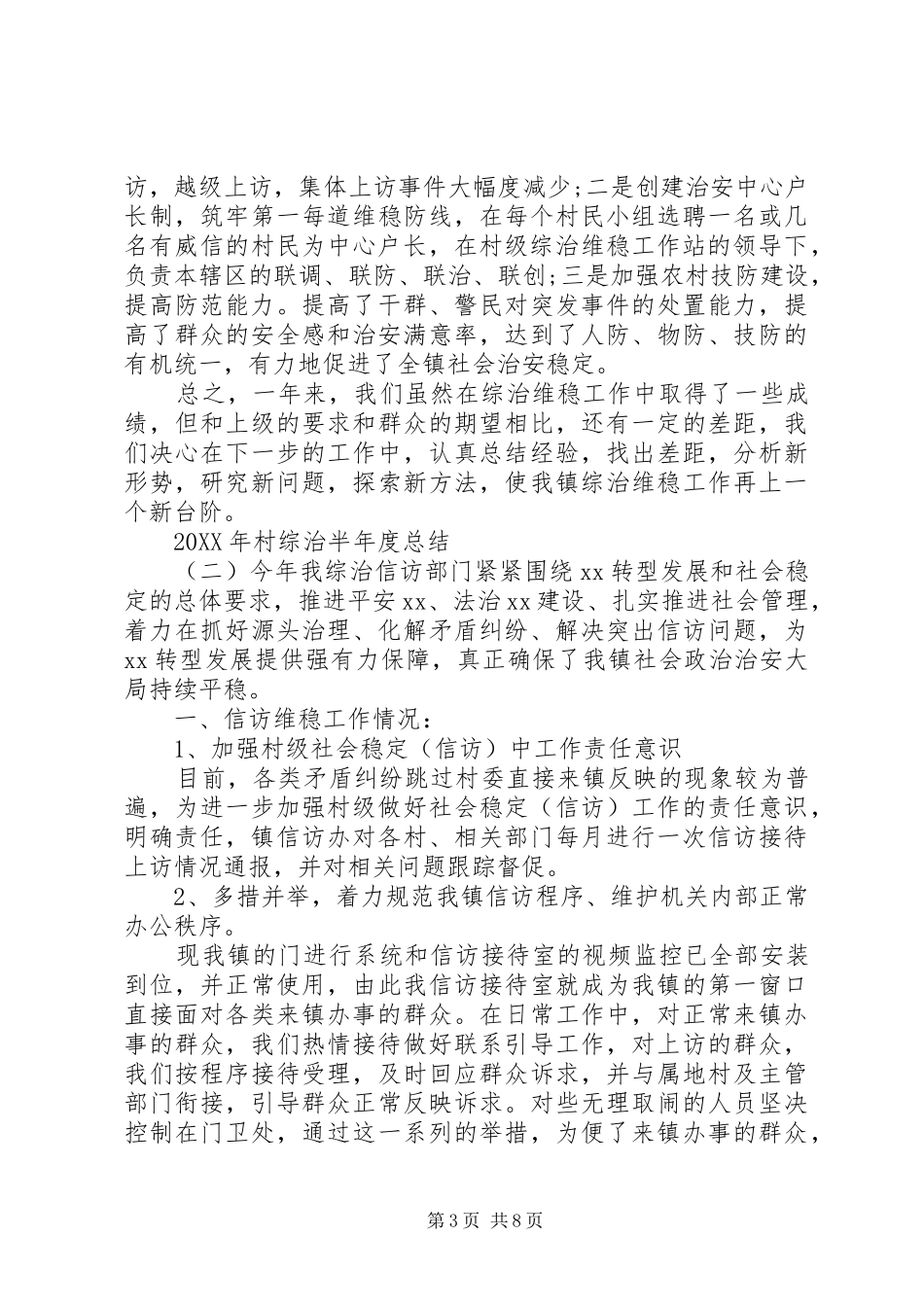 2024年村综治半年度总结_第3页