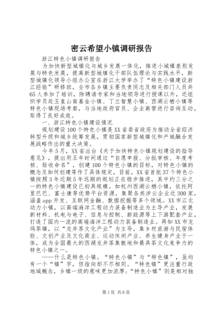 2024年密云希望小镇调研报告