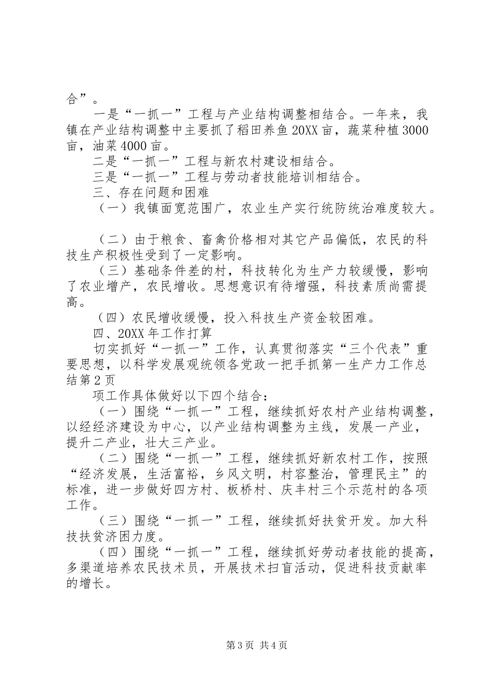 2024年党政一把手抓第一生产力工作总结_第3页