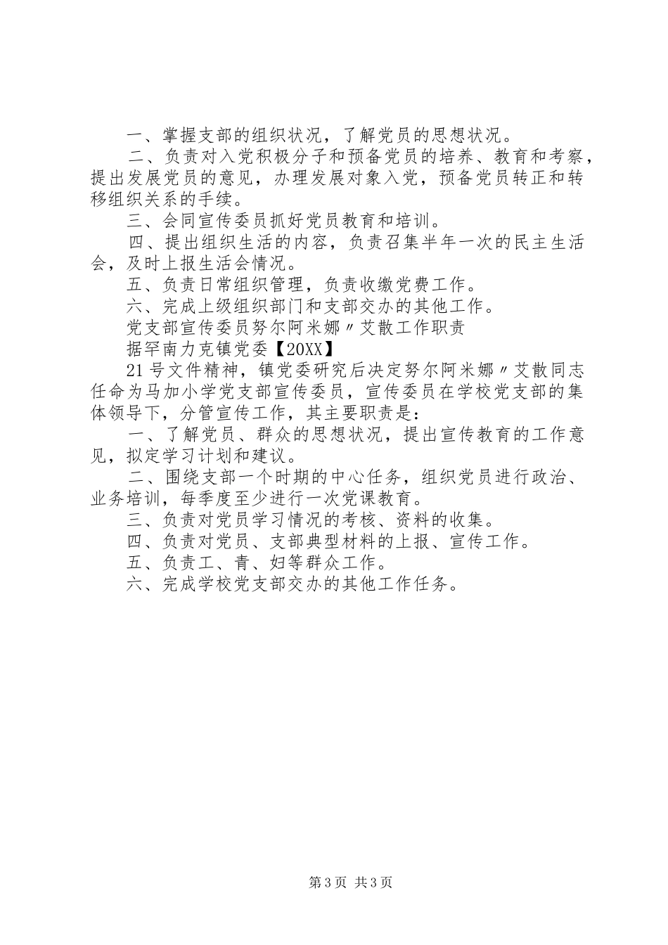 2024年党支部班子分工职责_第3页