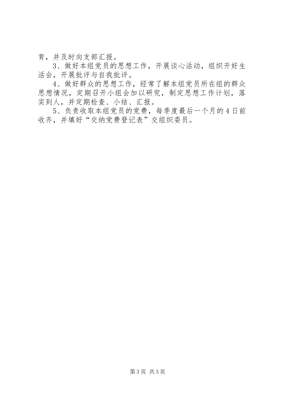 2024年党支部岗位描述及职责_第3页