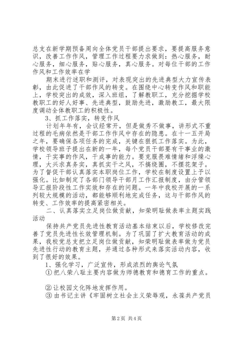 2024年党支部个人工作总结的范本_第2页