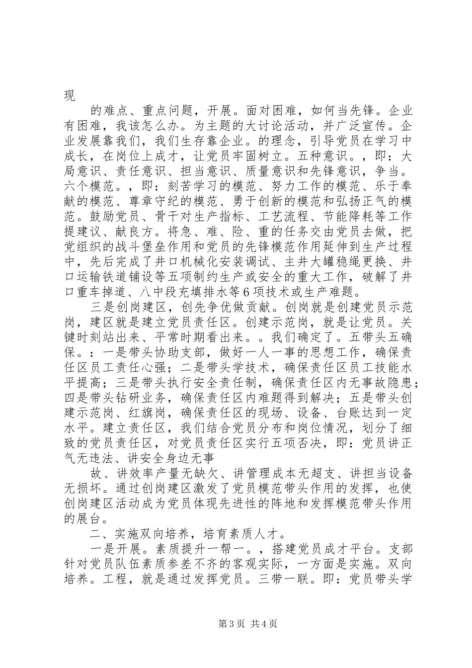 2024年党支部工作交流材料_第3页