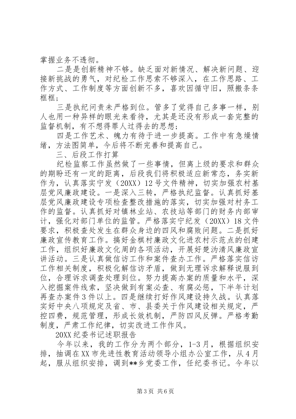 2024年纪委书记述职报告_第3页