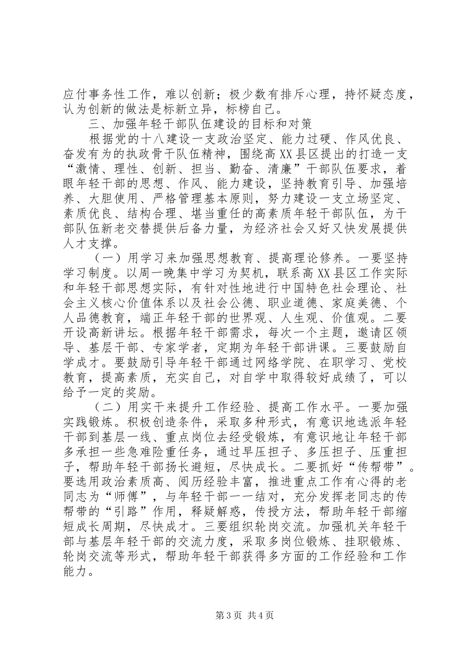 2024年年轻干部队伍建设研究调研报告_第3页