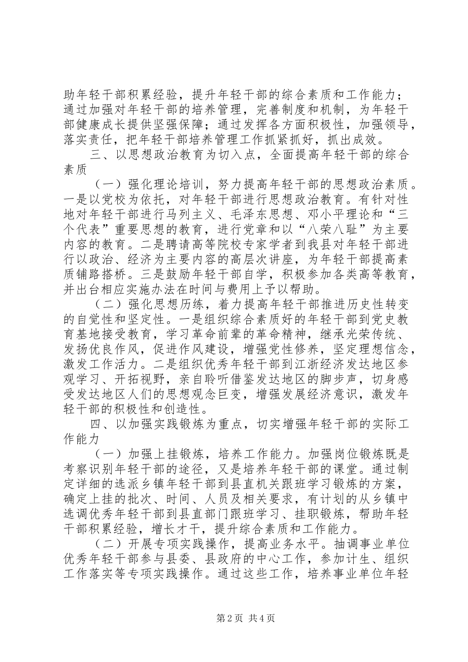 2024年年轻干部培养意见_第2页