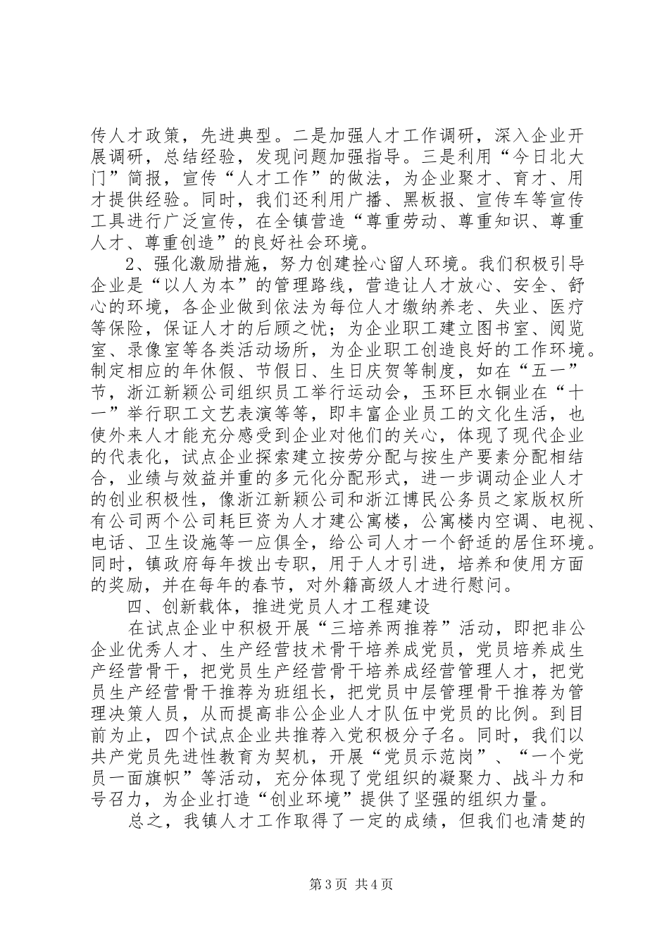 2024年年镇人才工作总结_第3页