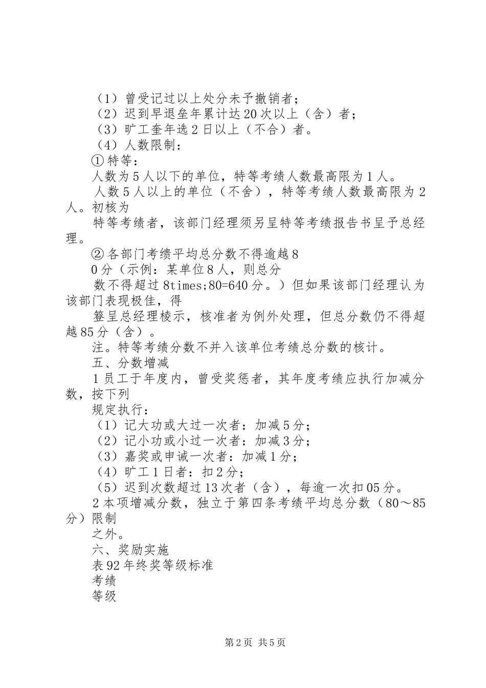 2024年年终奖考核方案_第2页