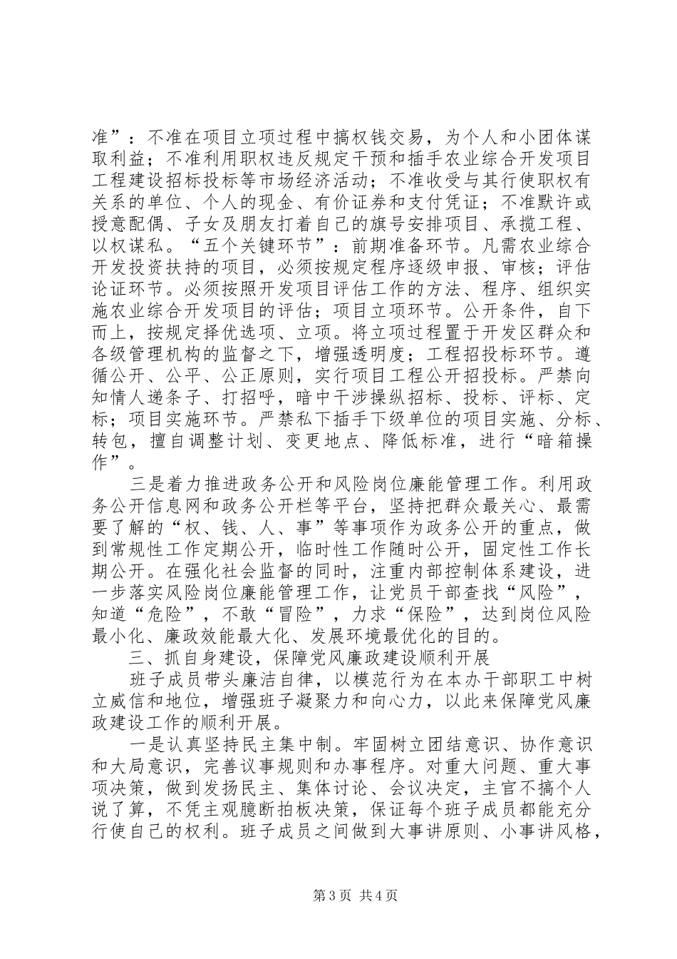 2024年农办党风廉政建设工作汇报_第3页
