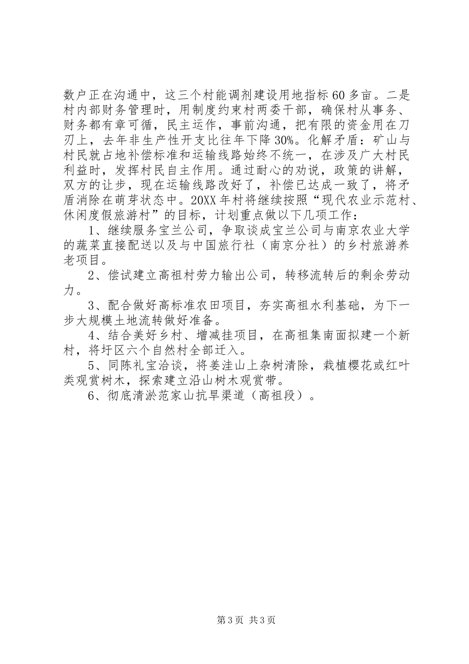 2024年农村村务年度工作总结_第3页