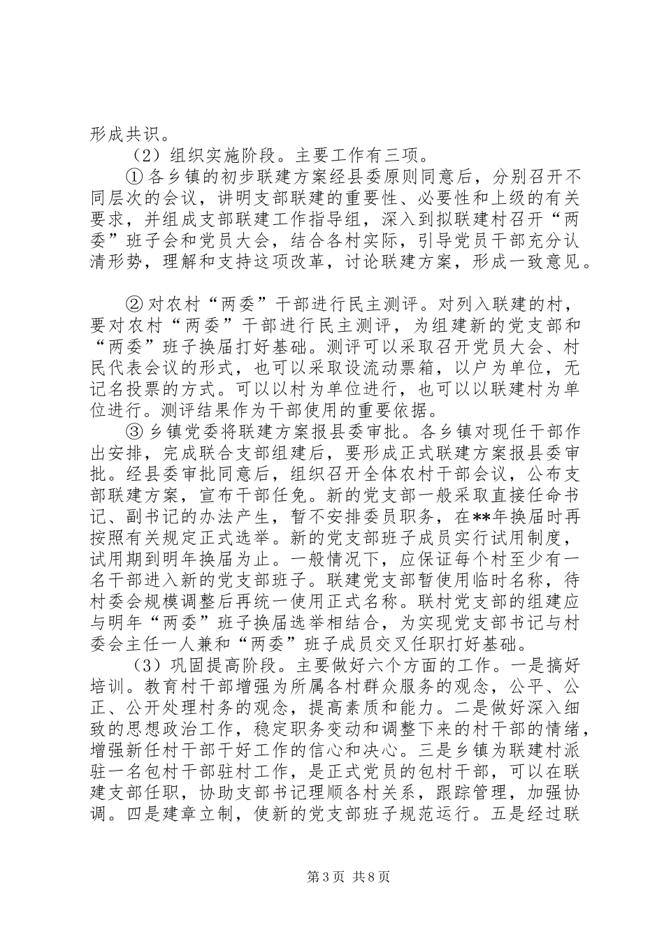 2024年农村党班子换届指导意见_第3页