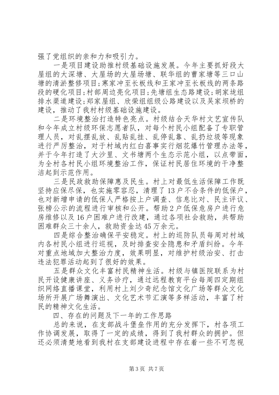 2024年农村党支部书记个人述职报告范文_第3页