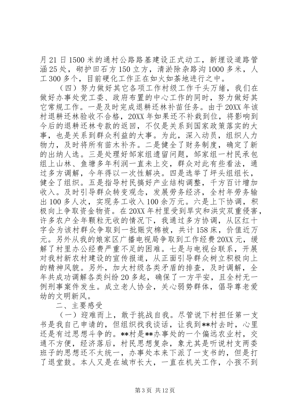 2024年农村党支部书记年终工作总结_第3页