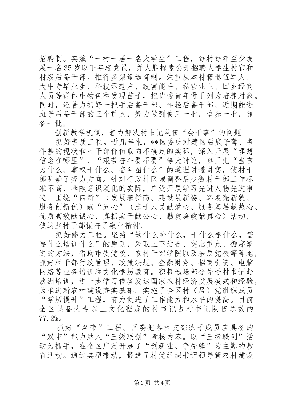 2024年农村党组织书记队伍建设思考_第2页