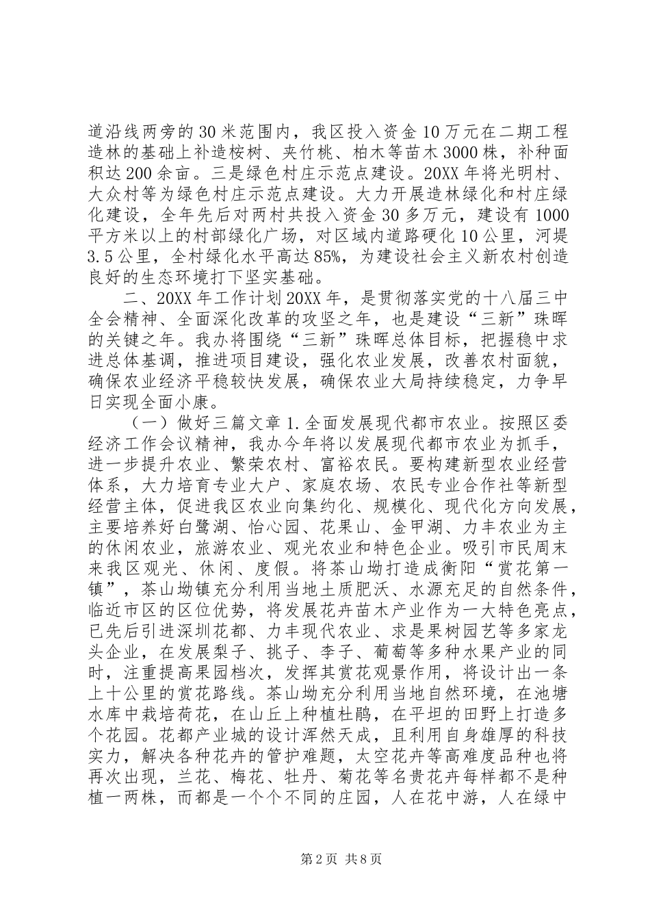 2024年农村工作办年度工作总结及来年工作计划_第2页