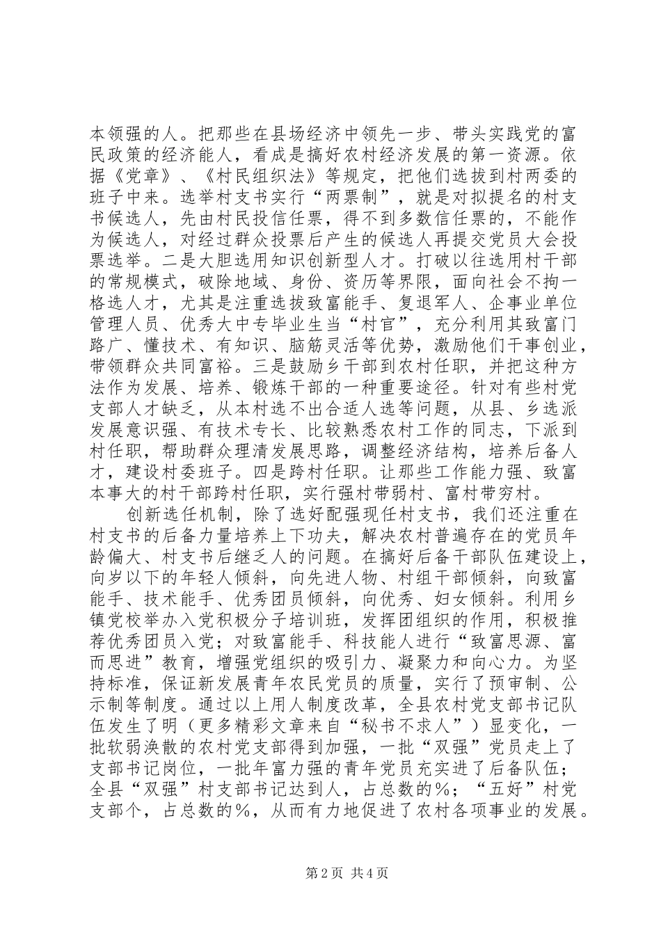 2024年农村基层党组织建设实施双强工程，夯实执政之基_第2页