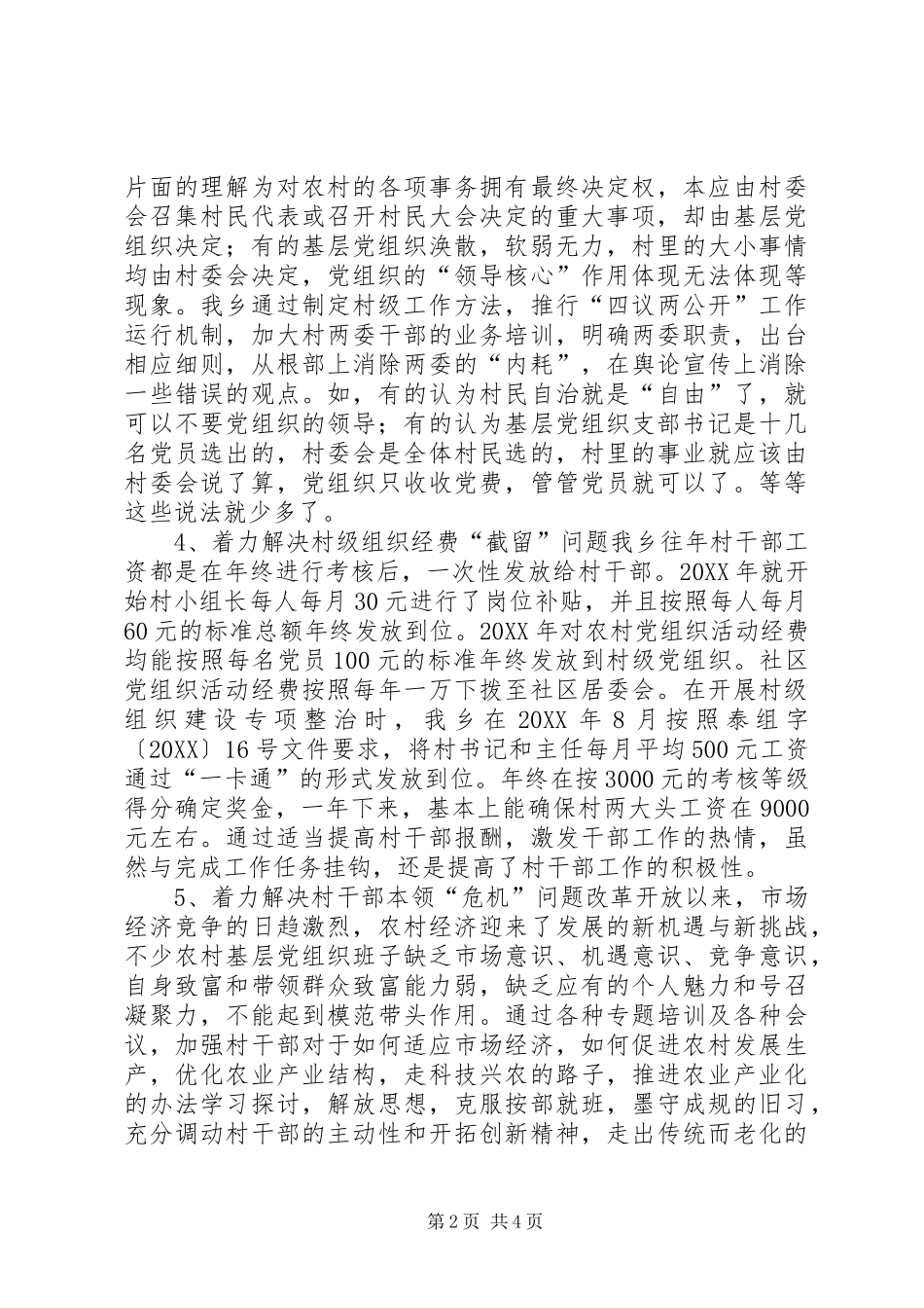 2024年农村基层党组织建设专项工作总结_第2页