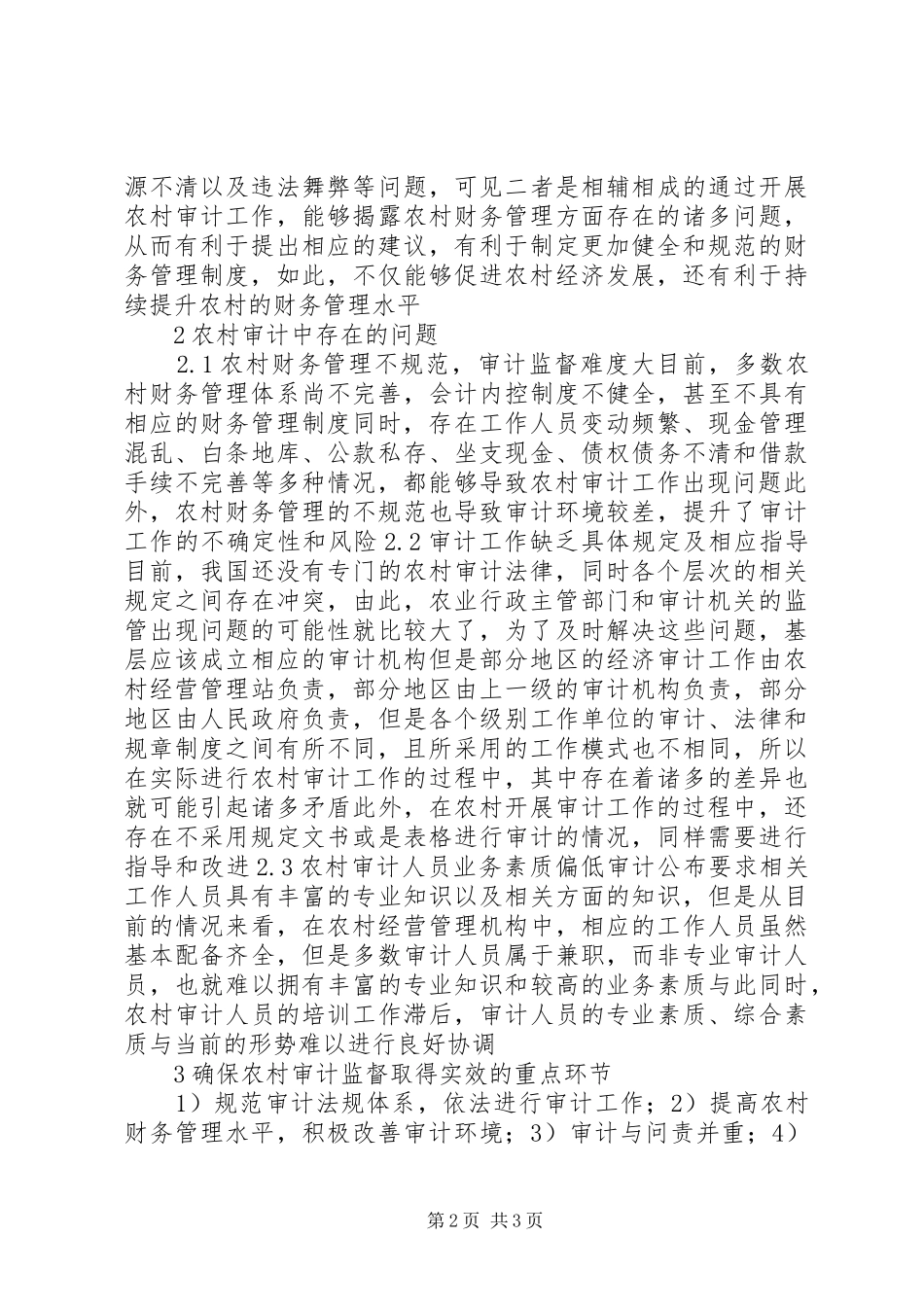 2024年农村经济审计重点环节探讨_第2页