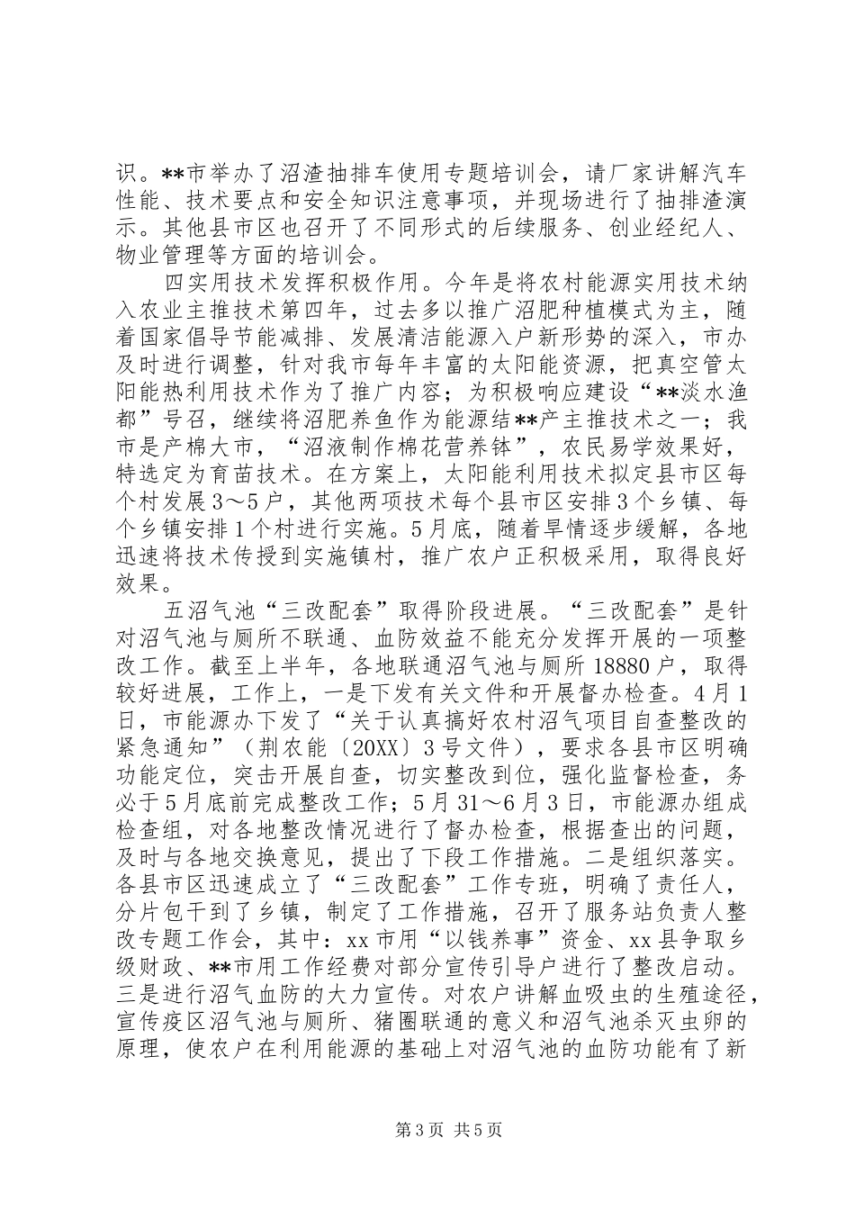 2024年农村能源工作上半年工作总结_第3页