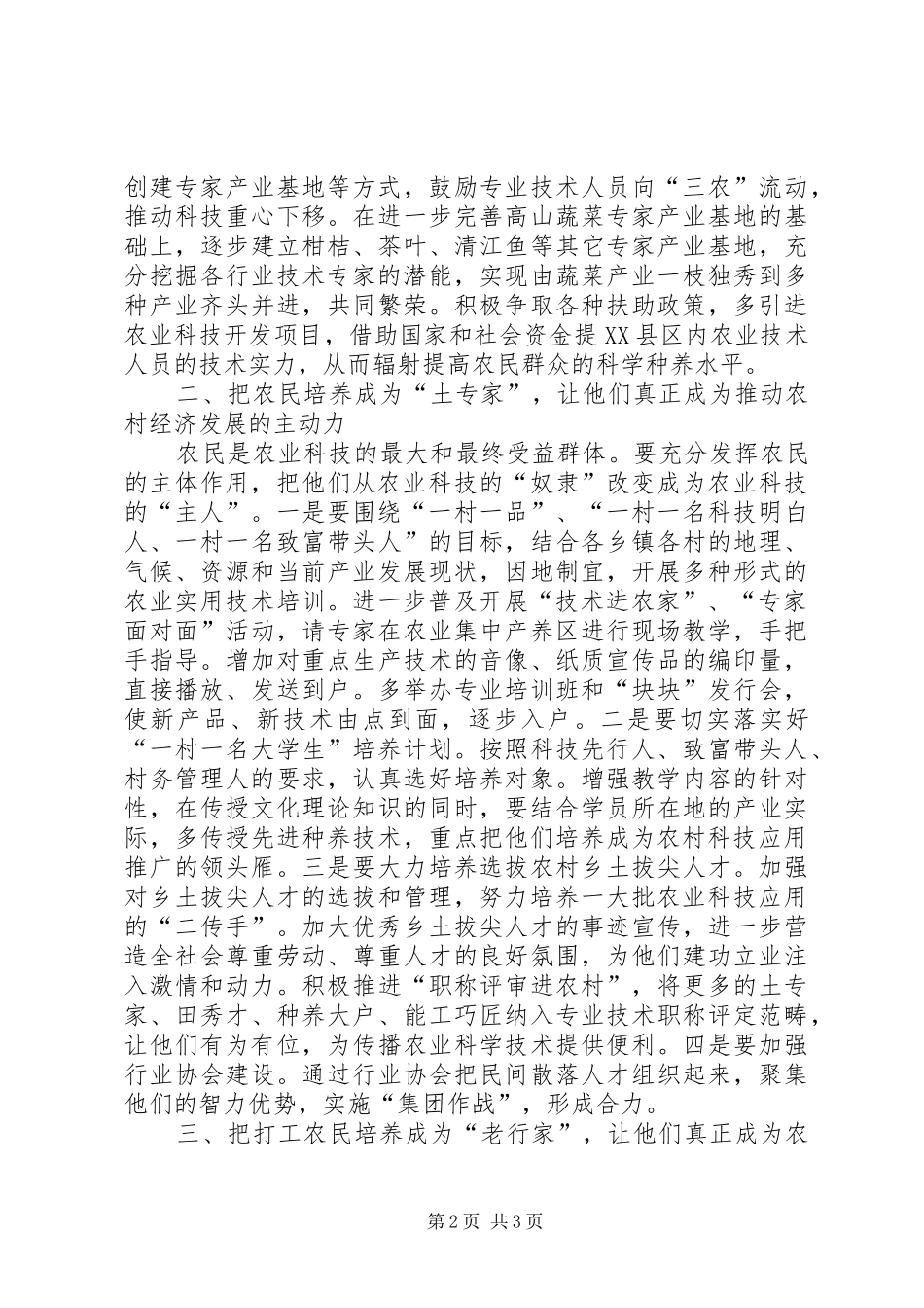 2024年农村人才开发的几点思考_第2页