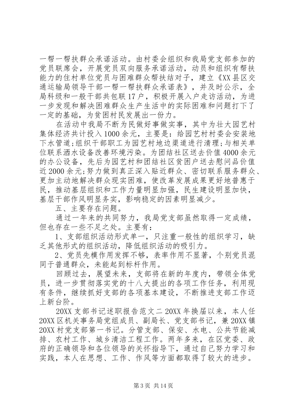 2024年支部书记述职报告范文优秀篇_第3页