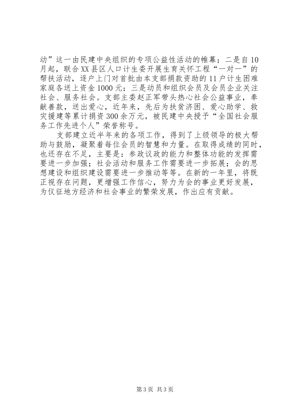 2024年民建支部全年情况汇报_第3页