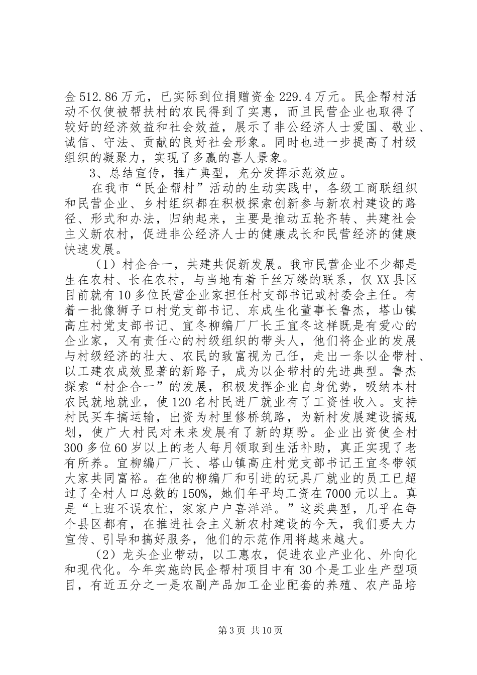 2024年民企帮村会议致辞_第3页