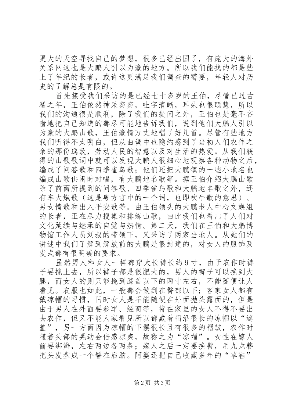 2024年民情风俗调查活动个人总结_第2页