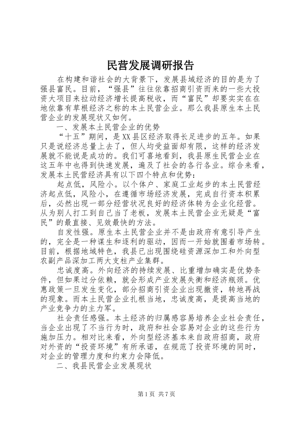 2024年民营发展调研报告_第1页