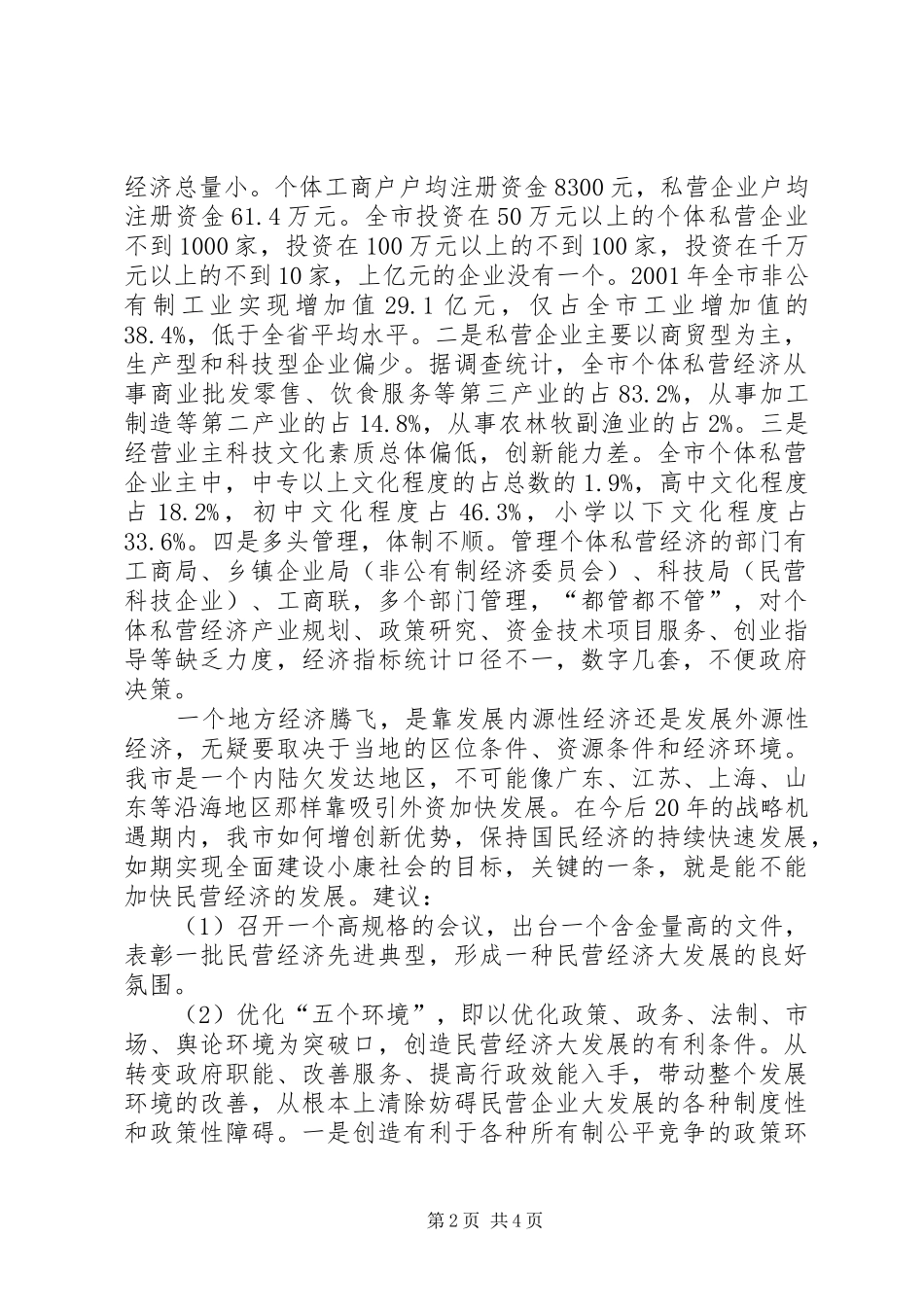 2024年民营经济发展问题的思考与建议_第2页