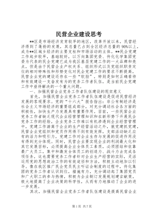 2024年民营企业建设思考