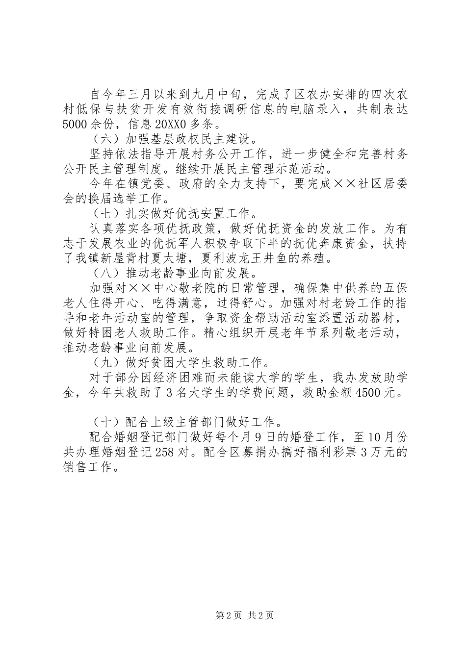 2024年民政办工作总结_第2页