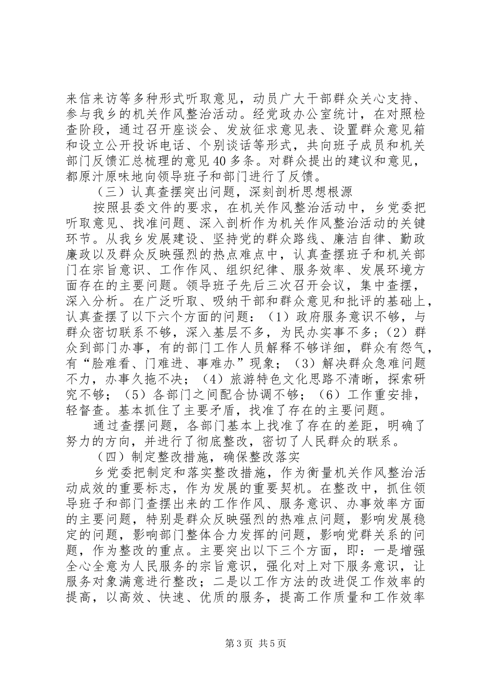 2024年民政机关作风治理总结_第3页