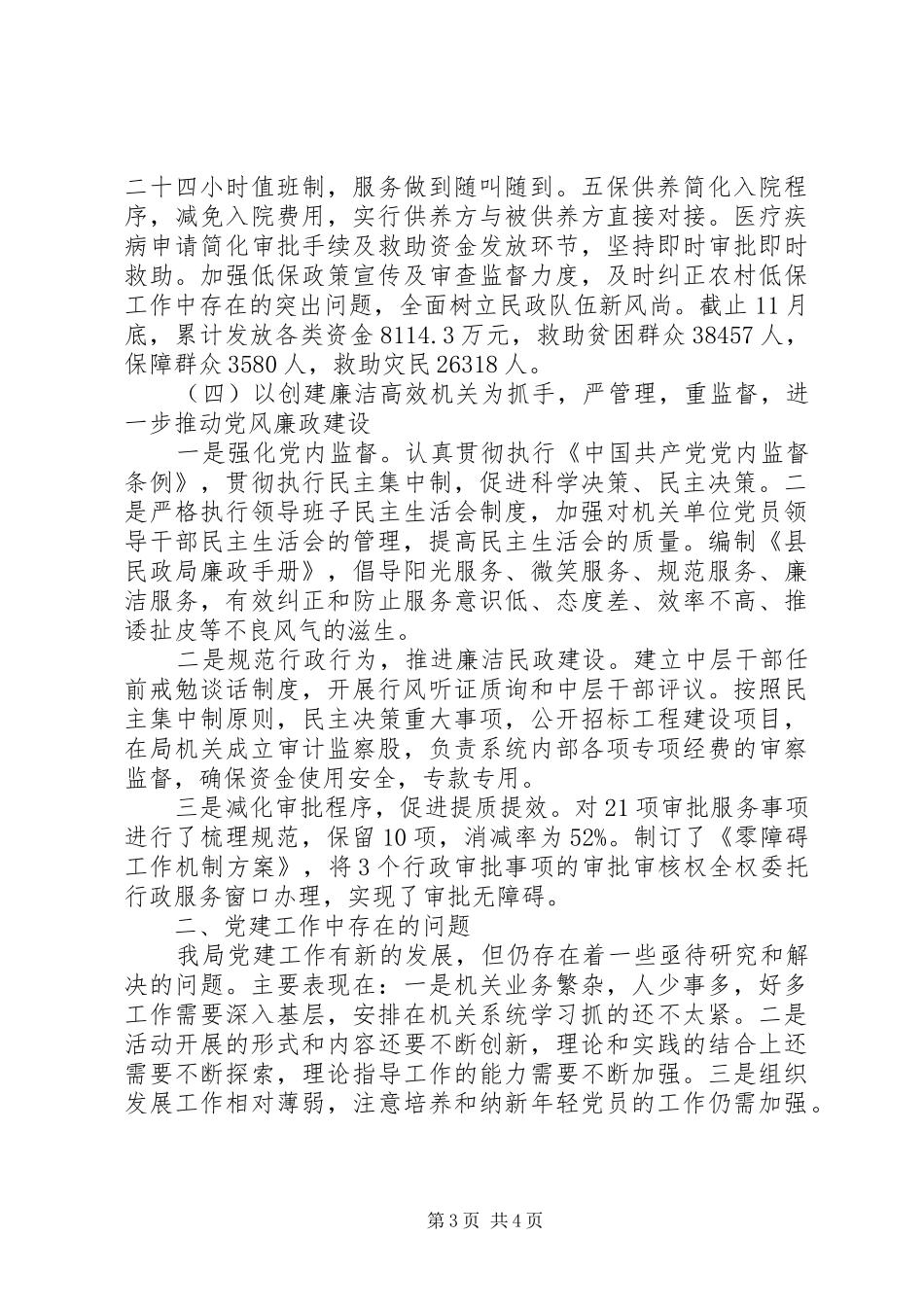 2024年民政局党务工作总结_第3页