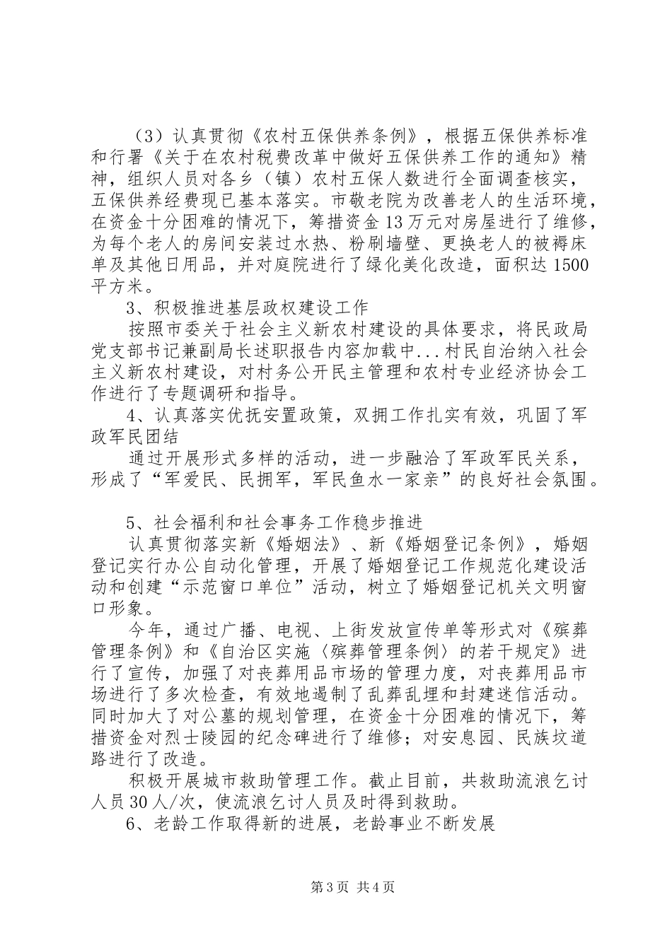 2024年民政局党支部书记兼副局长述职报告_第3页