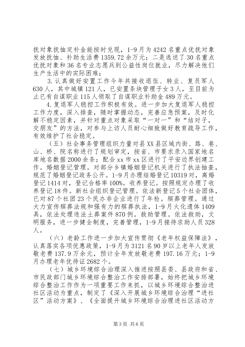 2024年民政局工作总结及下一步工作打算_第3页