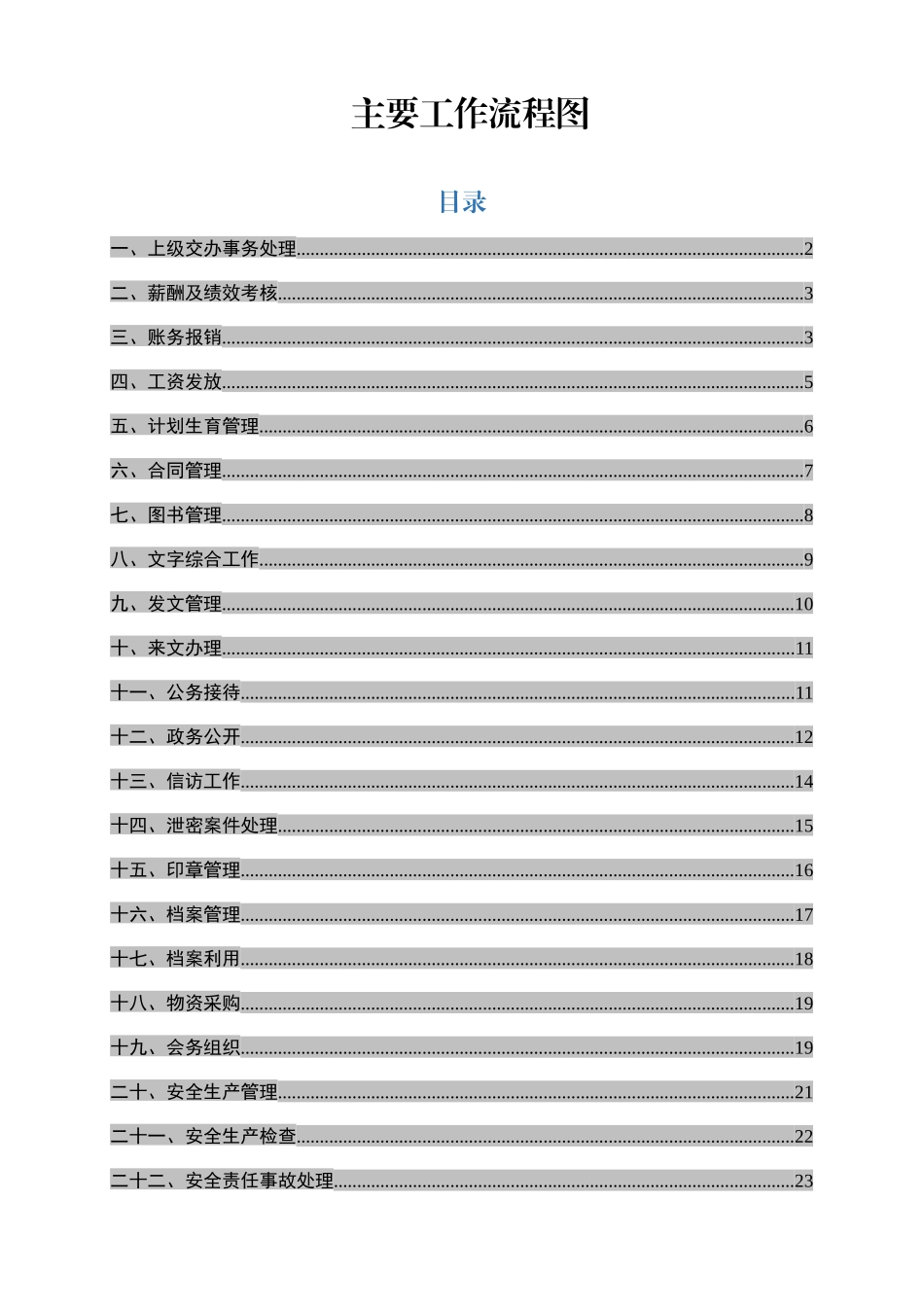 机关办公流程图大全_第1页