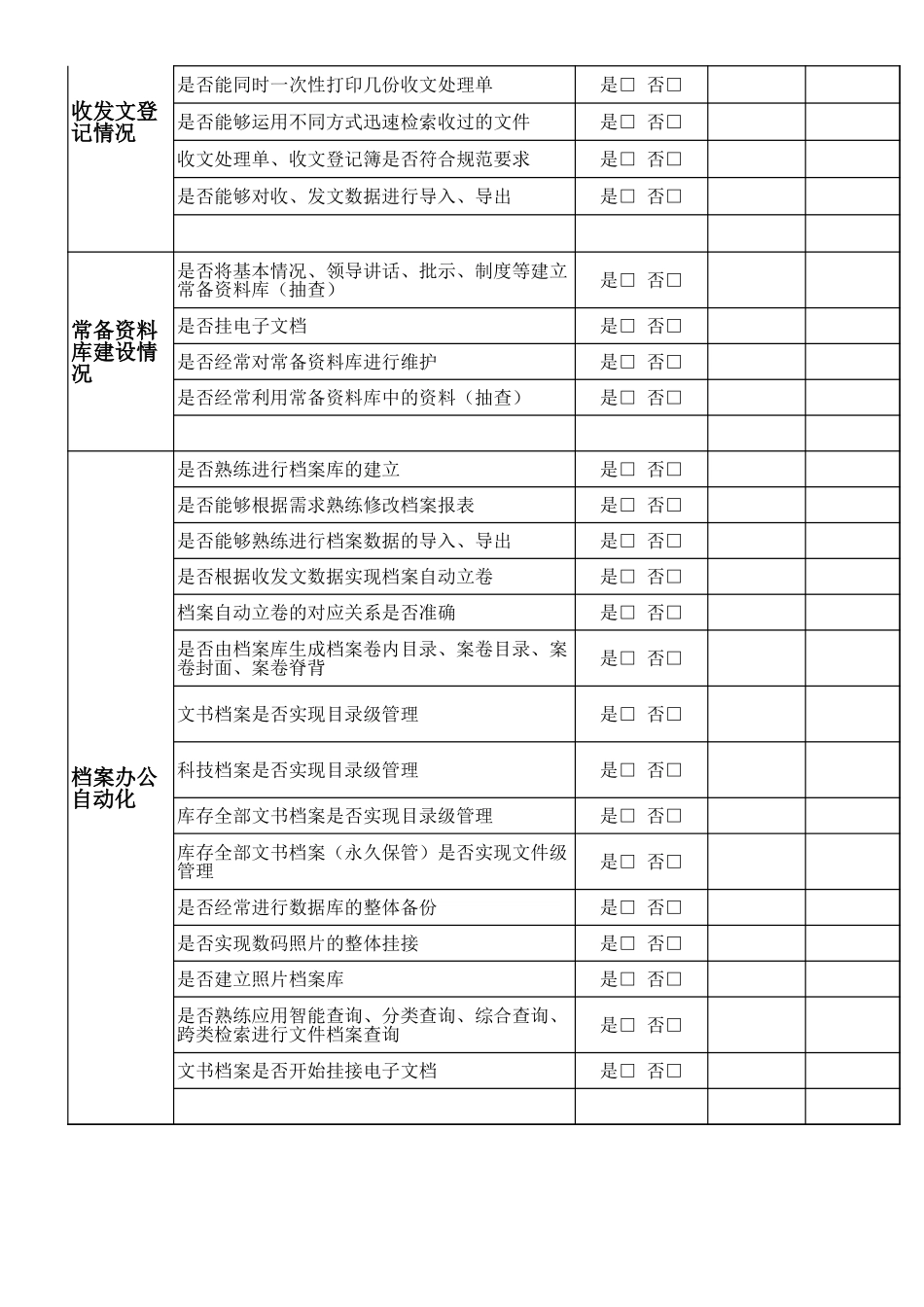 第五章  《档案管理软件使用情况》评估单_第2页